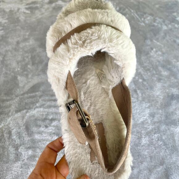 Koolaburra Ugg Womens Sandals Slippers Sz 8 Suede Soft Natural Fur Fuzzy Comfort - Picture 6 of 12